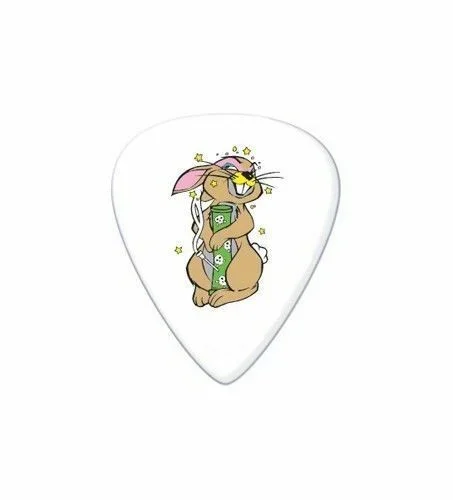 6 x Jim Dunlop FRANK KOZIK Bong Bunny Tortex Wedge Guitar Picks 0.60mm