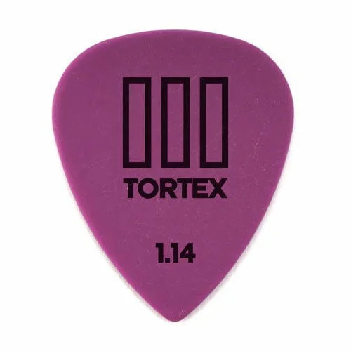 72 x Jim Dunlop Tortex TIII Purple 1.14mm Guitar Picks T3 Bulk bag 462R