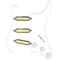 920D Custom Gold Foil Loaded Pickguard For Strat With White Pickups and Knobs and S5W-BL-V Wiring Harness White