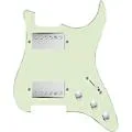 920D Custom HH Loaded Pickguard for Strat With Nickel Cool Kids Humbuckers and S5W-HH Wiring Harness Mint Green