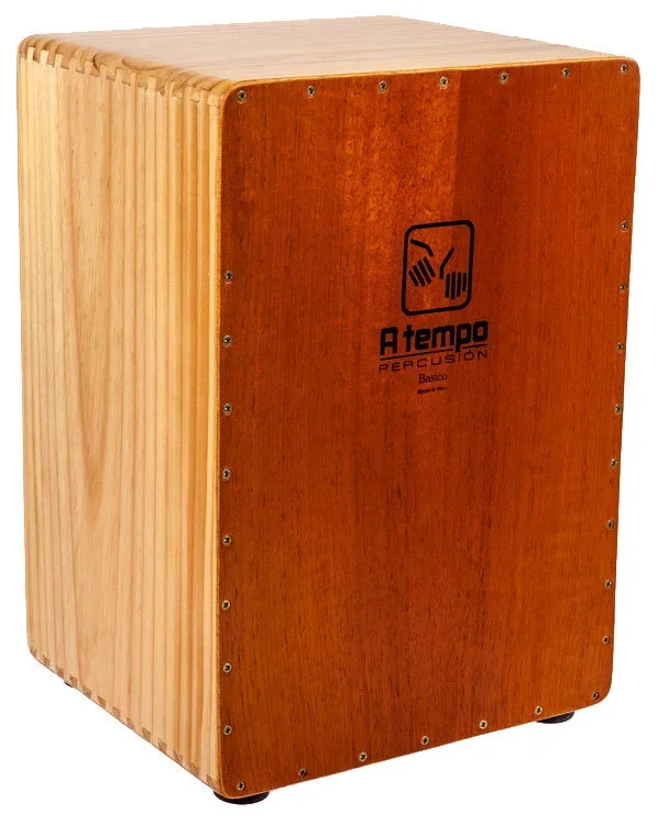 A Tempo Percussion Basic Flamenco Cajon in Natural Satin Finish
