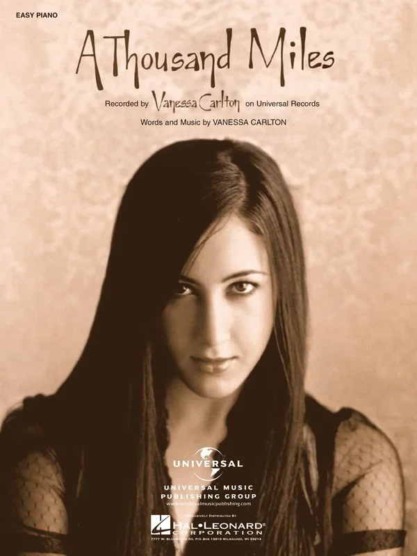 A Thousand Miles PVG S/S (Sheet Music)
