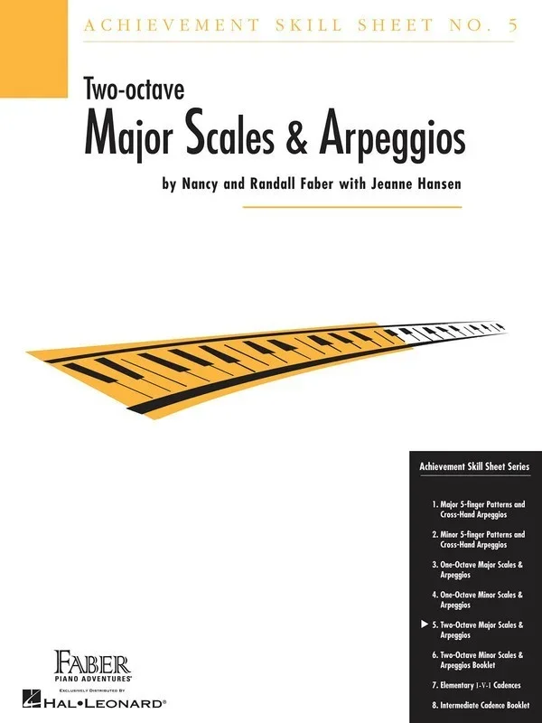 Achievement Skill Sheet 5 Two Octave Maj Scales Book