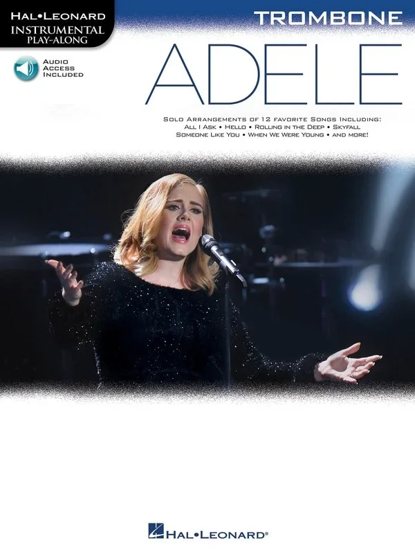 Adele Playalong Trombone Book/Online Audio (Softcover Book/Online Audio)