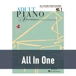 Adult Piano Adventures – All-In-One Course (Book 1) with CD/DVD