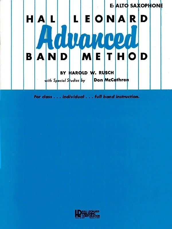 Advanced Method E Flat Alto Sax (Softcover Book)