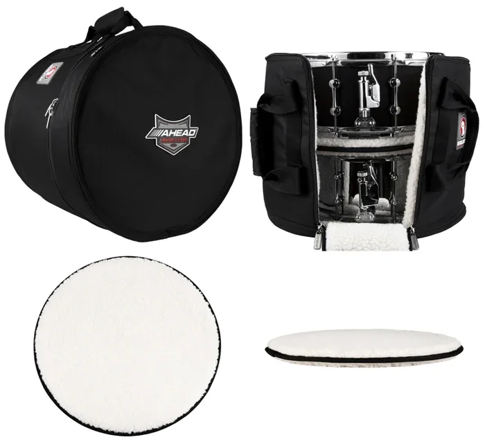 Ahead Armor 16×14 (Depth x Diameter) Multi Snare/Timbali Case with 2 Stackers