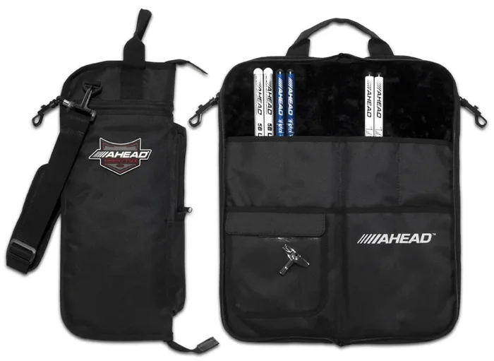 Ahead Armor Deluxe Stick Case (Black With Black Trim Plush Interior)