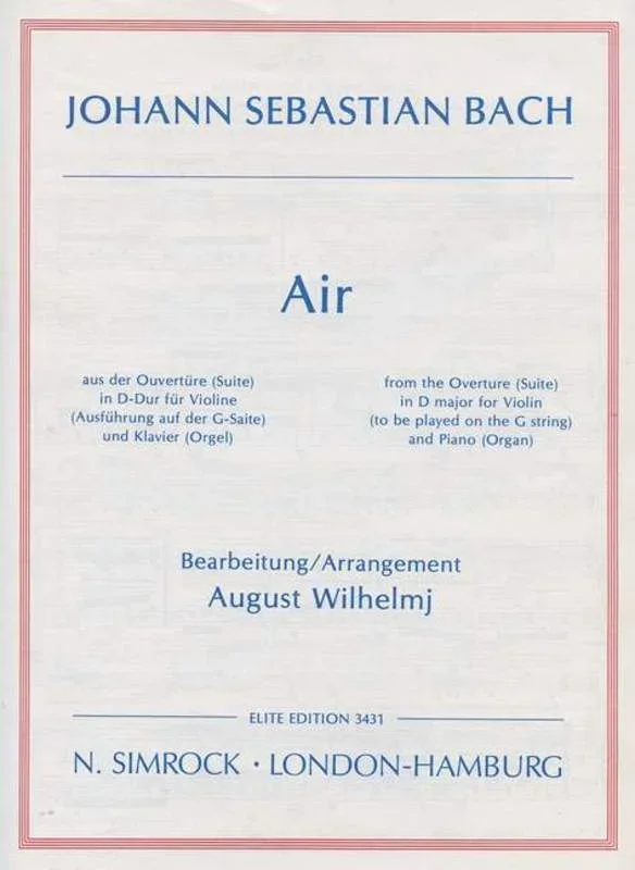 Air On The G String Violin Book