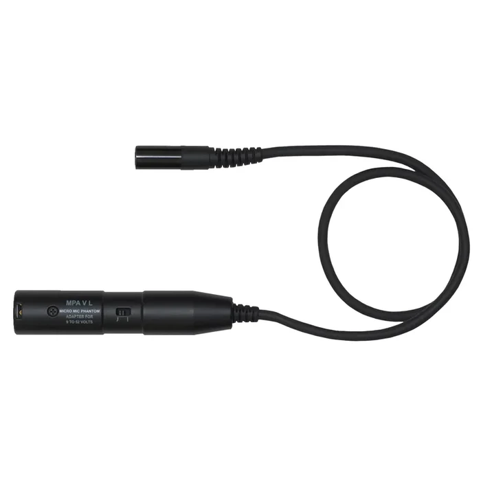 AKG MPA-VL Phantom Power Adapter M-XLR for MicroMic – 9-52V, Bass Roll-Off Switch, XLR Connector