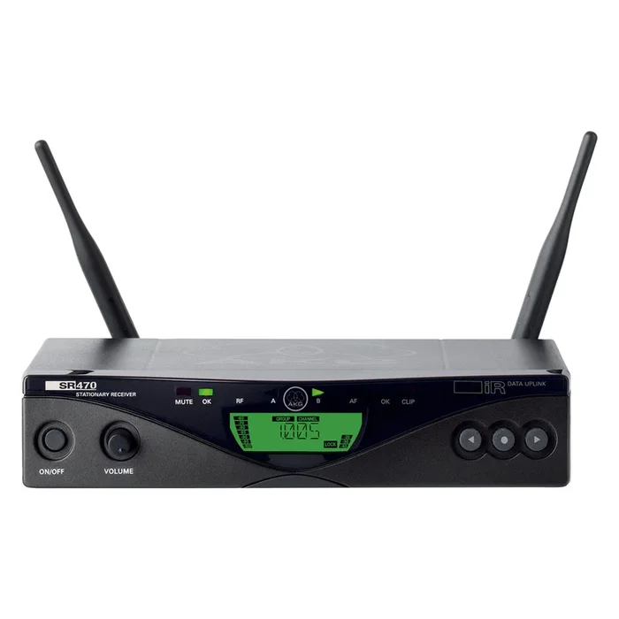 AKG SR-470 Wireless Receiver – Professional Audio, Wide Frequency Range, Low Noise, Compatible with AKG Wireless Systems