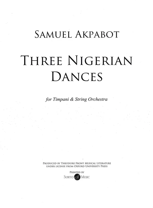 Akpabot: Three Nigerian Dances