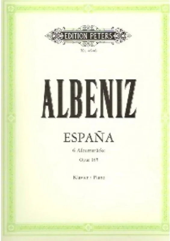 Albeniz – Espana Op 165 For Piano (Softcover Book)