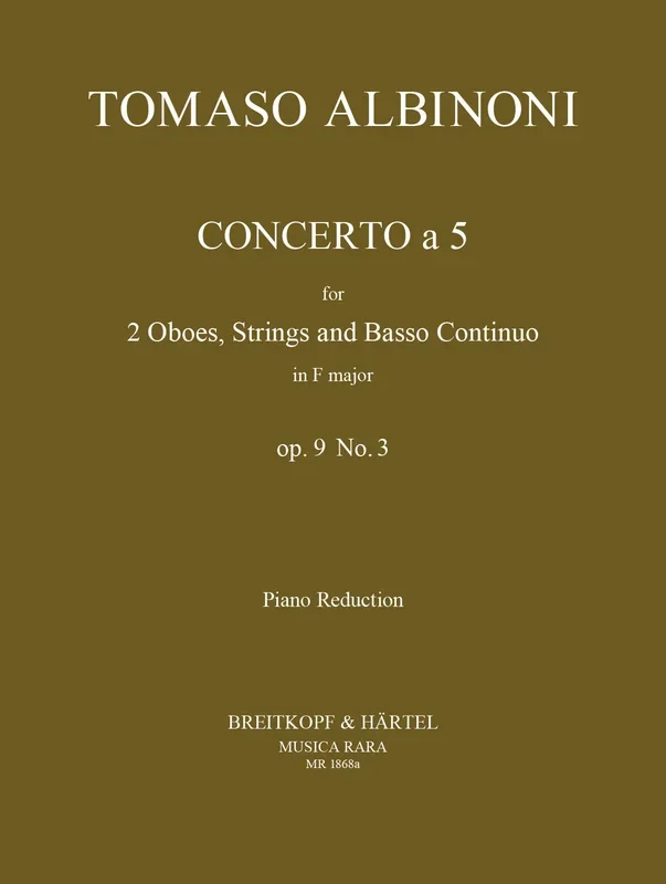 Albinoni: Concerto a cinque in F Major, Op. 9, No. 3