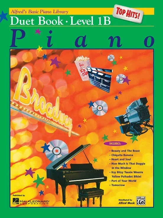 Alfred’s Basic Piano Library: Top Hits Duet Book 1B