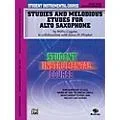 Alfred Student Instrumental Course Studies and Melodious Etudes for Alto Saxophone Level III Book Standard