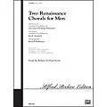 Alfred Two Renaissance Chorals (Adoramus Te / Ave Maria) TBB Choral Octavo Standard