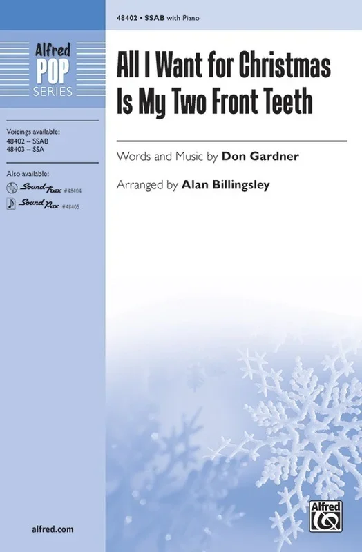 All I Want For Christmas Is My Two Front Teeth SSAB