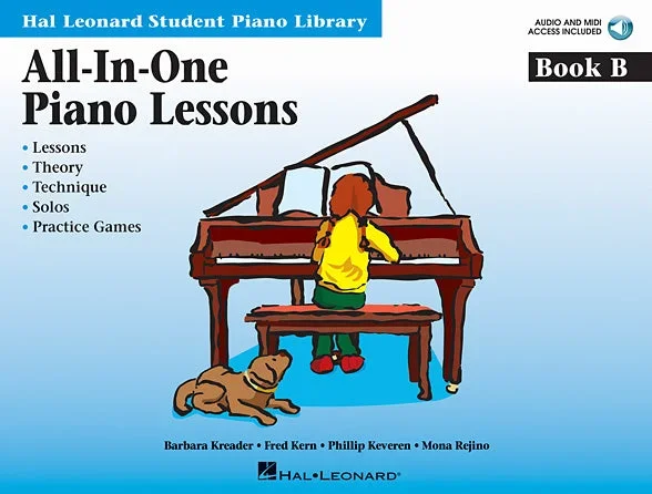 All-In-One Piano Lessons Book B (Hal Leonard Student Piano Library (Songbooks))