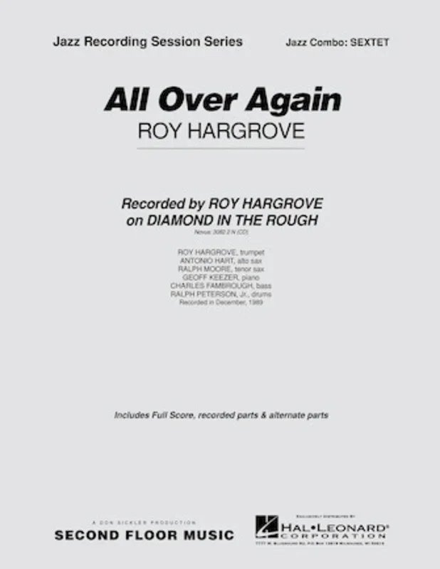 All Over Again Jazz Combo Score/Parts