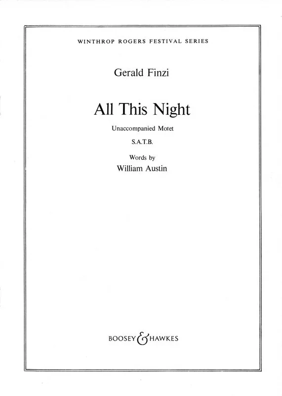 All This Night SATB Divisi A Cappella (Octavo)