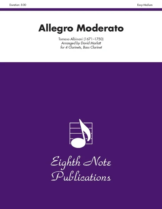 Allegro Moderato 4 Clarinets Bass Clarinet