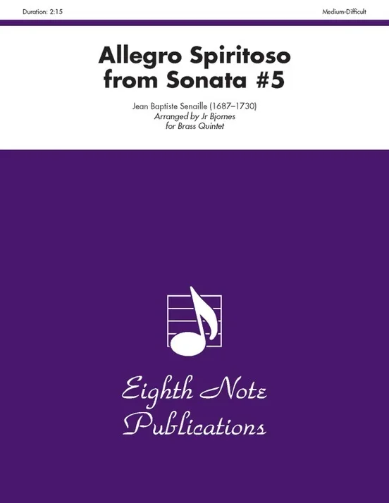 Allegro Spiritoso From Sonata #5 Brass Quintet