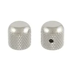 Allparts MK-0110-001 Metal Dome Knobs – Nickel (Pair)