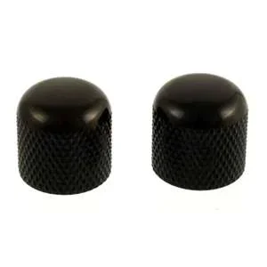 Allparts MK-3300-003 Push-on Metal Dome Knobs – Black
