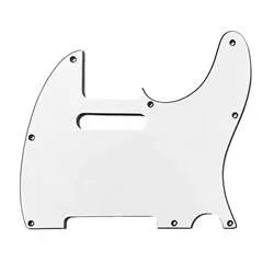 Allparts PG-0562-035 8-Hole Pickguard for Telecaster – White 3-Ply