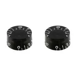Allparts PK-0130-023 Vintage-Style Speed Knobs – Black (Pair)