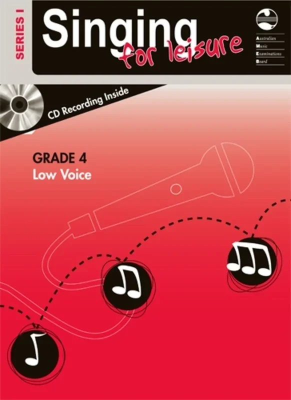 AMEB Singing For Leisure Book/CD Grade 4 Low Series 1 (Softcover Book/CD)