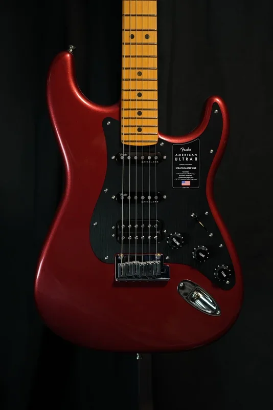 American Ultra II Stratocaster® HSS Maple Fingerboard Sinister Red