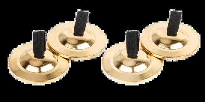 AMS ED463 02 3/8 Inch Brass Finger Cymbals – 2 Pair
