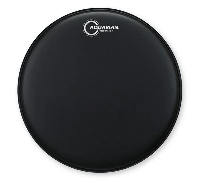 Aquarian 12″ Response 2 Black Texture Coated 7/7 Double Ply Drumhead