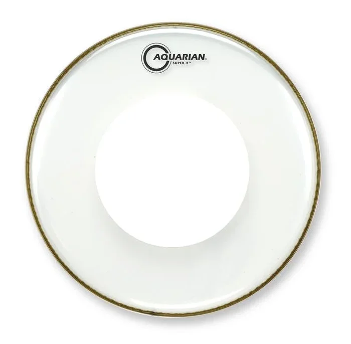 Aquarian 13″ Super-2 Clear 5/7 Double Ply Drumhead With Power Dot