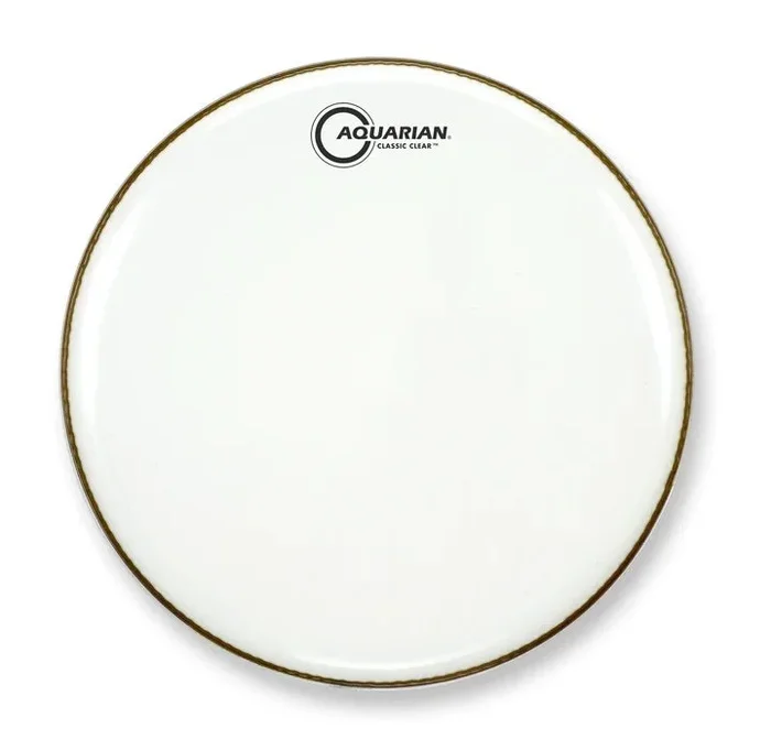 Aquarian 14″ Classic Clear 10mil Single Ply Bass Drumhead