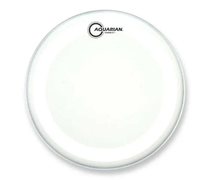 Aquarian 6″ Studio-X Texture Coated White 10mil Single Ply Drumhead with X Ring