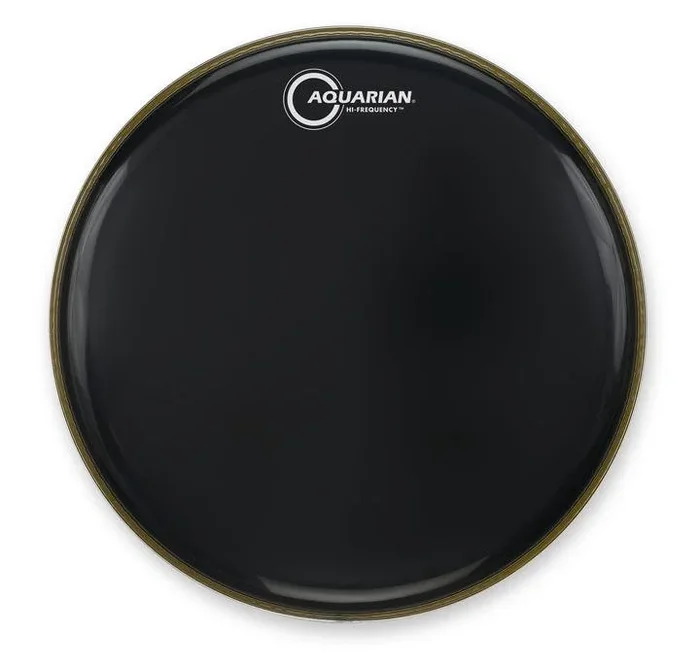 Aquarian 8″ Hi-Frequency Black Gloss 7mil Single Ply Resonant Drumhead