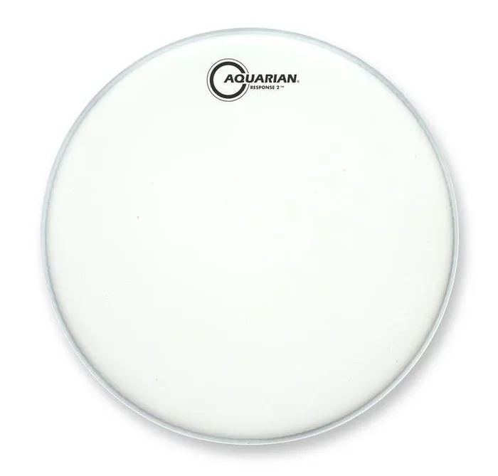 Aquarian 8″ Response 2 Texture Coated White 7/7 Double Ply Drumhead