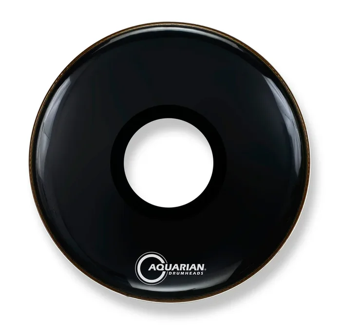 Aquarian PTCC26BK Ported Fr Bass Black Drumhead