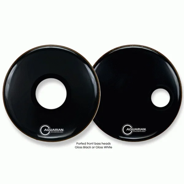 Aquarian PTCC26W Ported Fr Bass White Drumhead