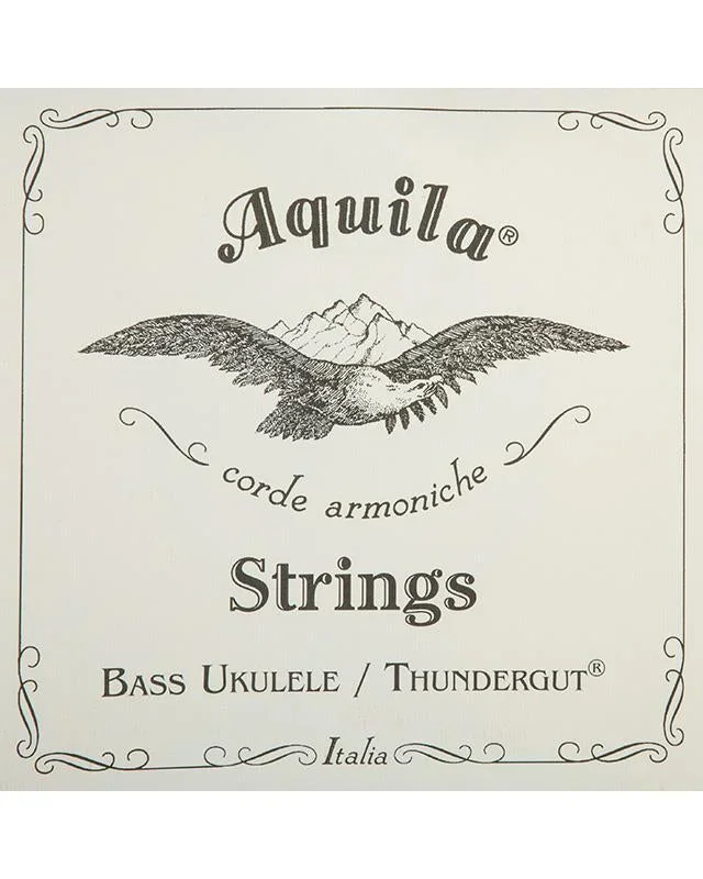 AQUILA 68U 4-STRING BASS UKULELE STRING SET, THUNDERGUT