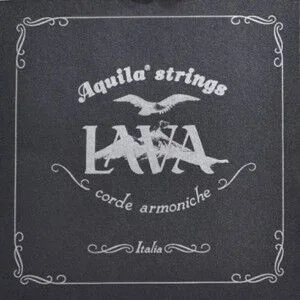 Aquila Lava Low-G Tenor Ukulele String Set – Grey-Black with Mother-of-Pearl Finish