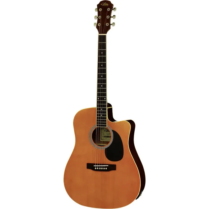 Aria AWN-15CE Prodigy Series AC/EL Dreadnought Guitar with Cutaway Natural Satin