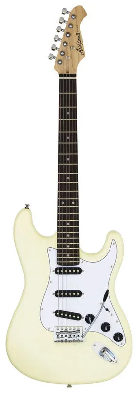 Aria Pro II STG-003 Electric Guitar Vintage White with White Pickguard