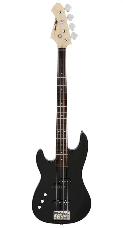 Aria STB-PJ Series Left Handed Electric Bass Guitar Black