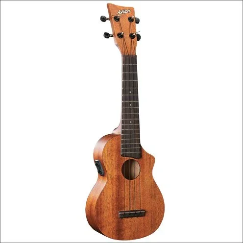 Ashton Concert Ukulele Mahogany W/C-Ay & Pick Up