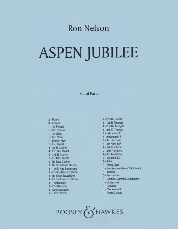 Aspen Jubilee Sc/Pt Book