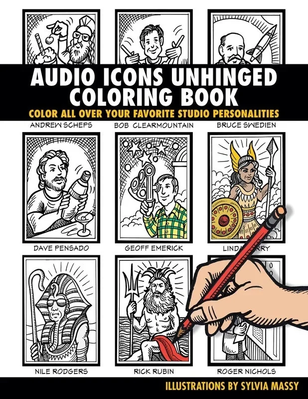 Audio Icons Unhinged Coloring Book (Softcover Book)